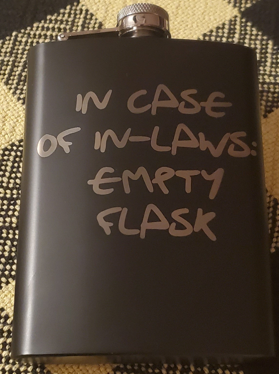 Laser Engraved Christmas Flasks