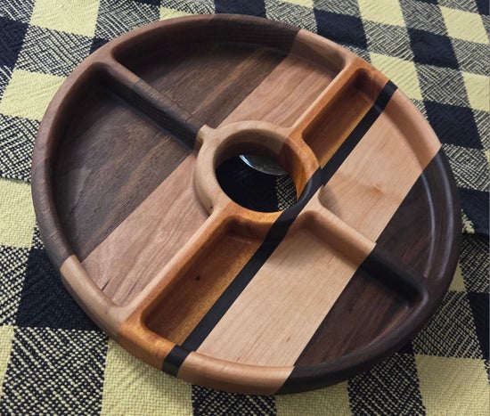 12″ Handcrafted Hardwood Serving Tray