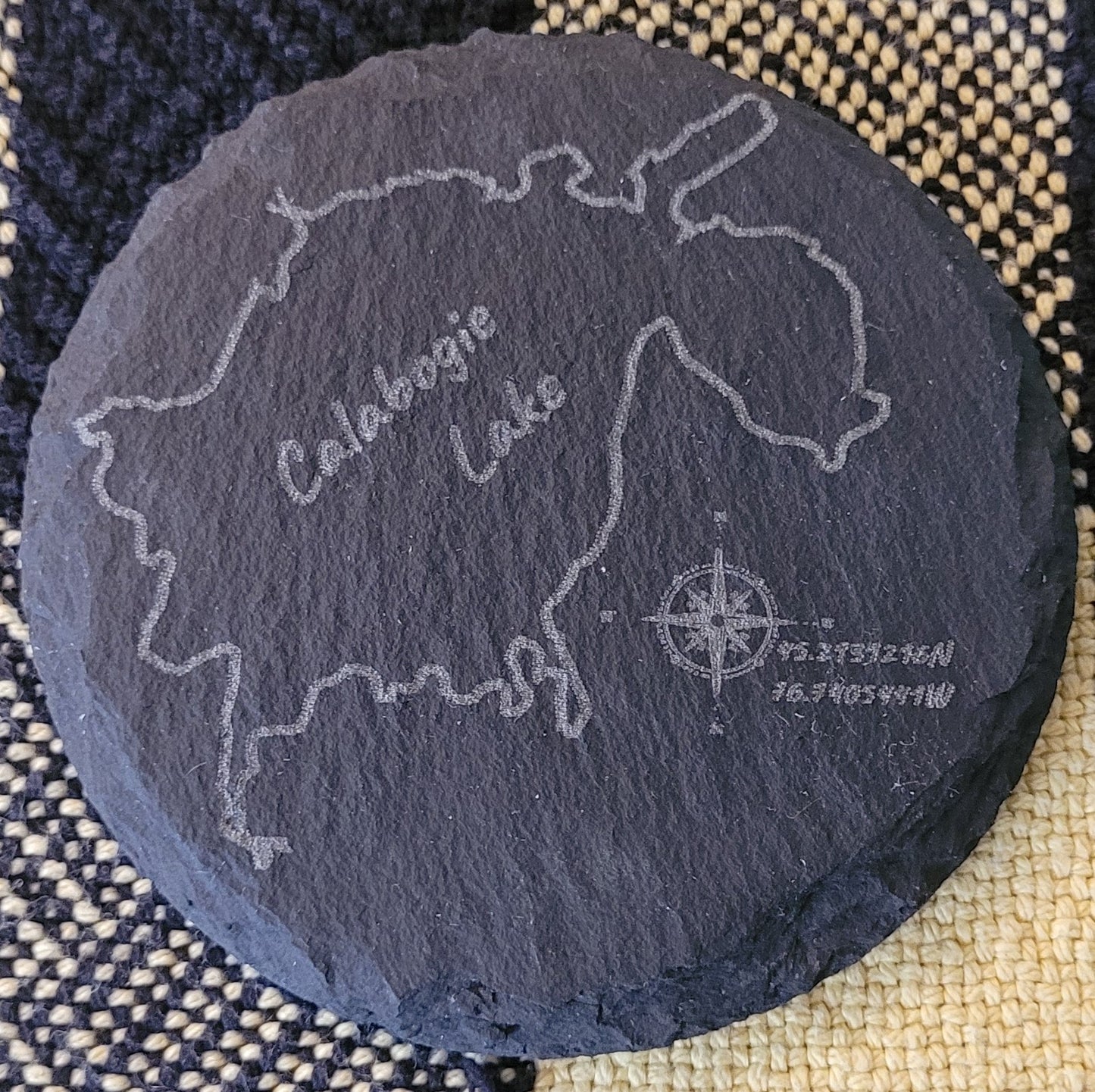 Lakes Slate Coasters - Round