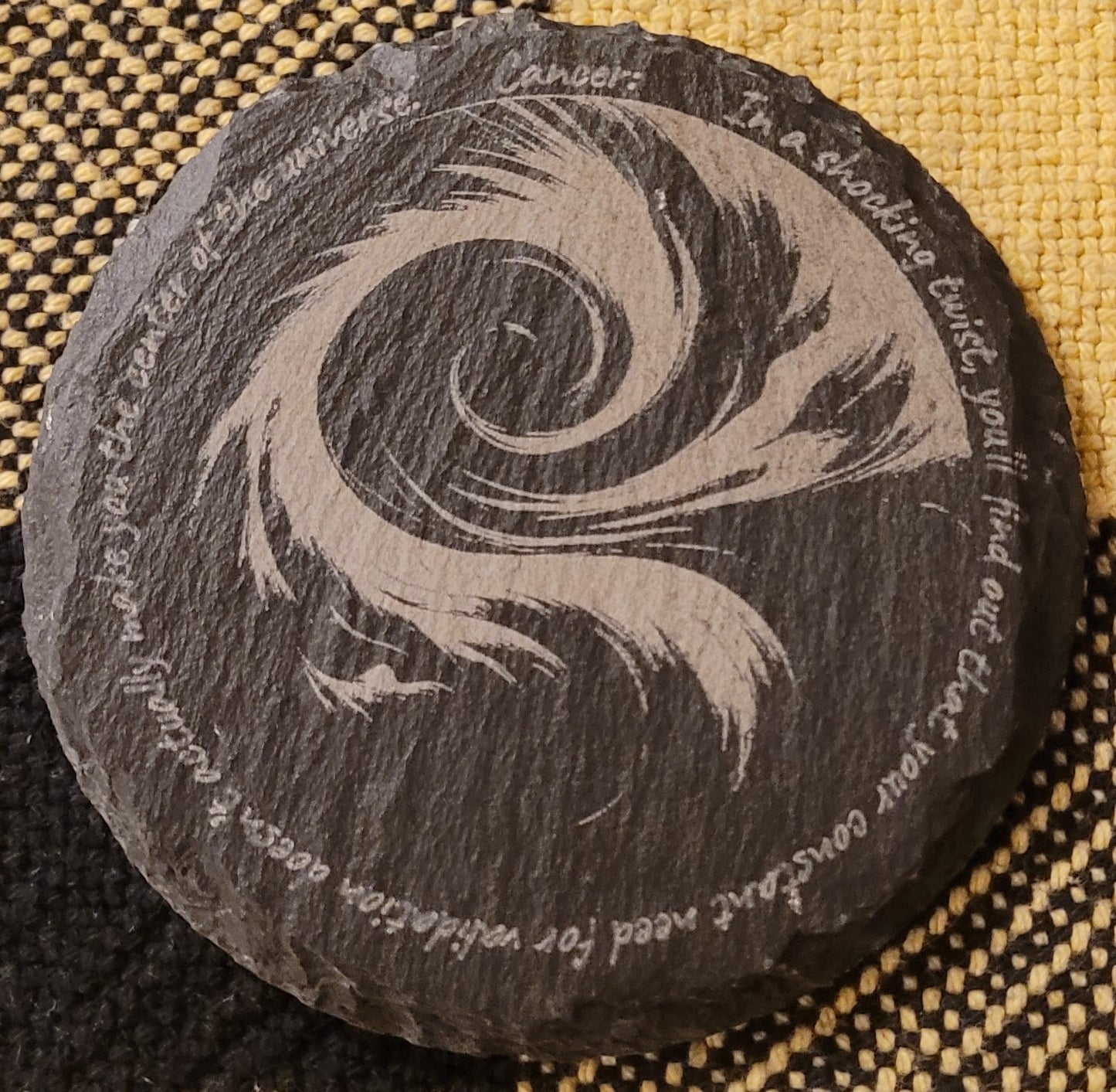 Horoscope Slate Coasters - Round