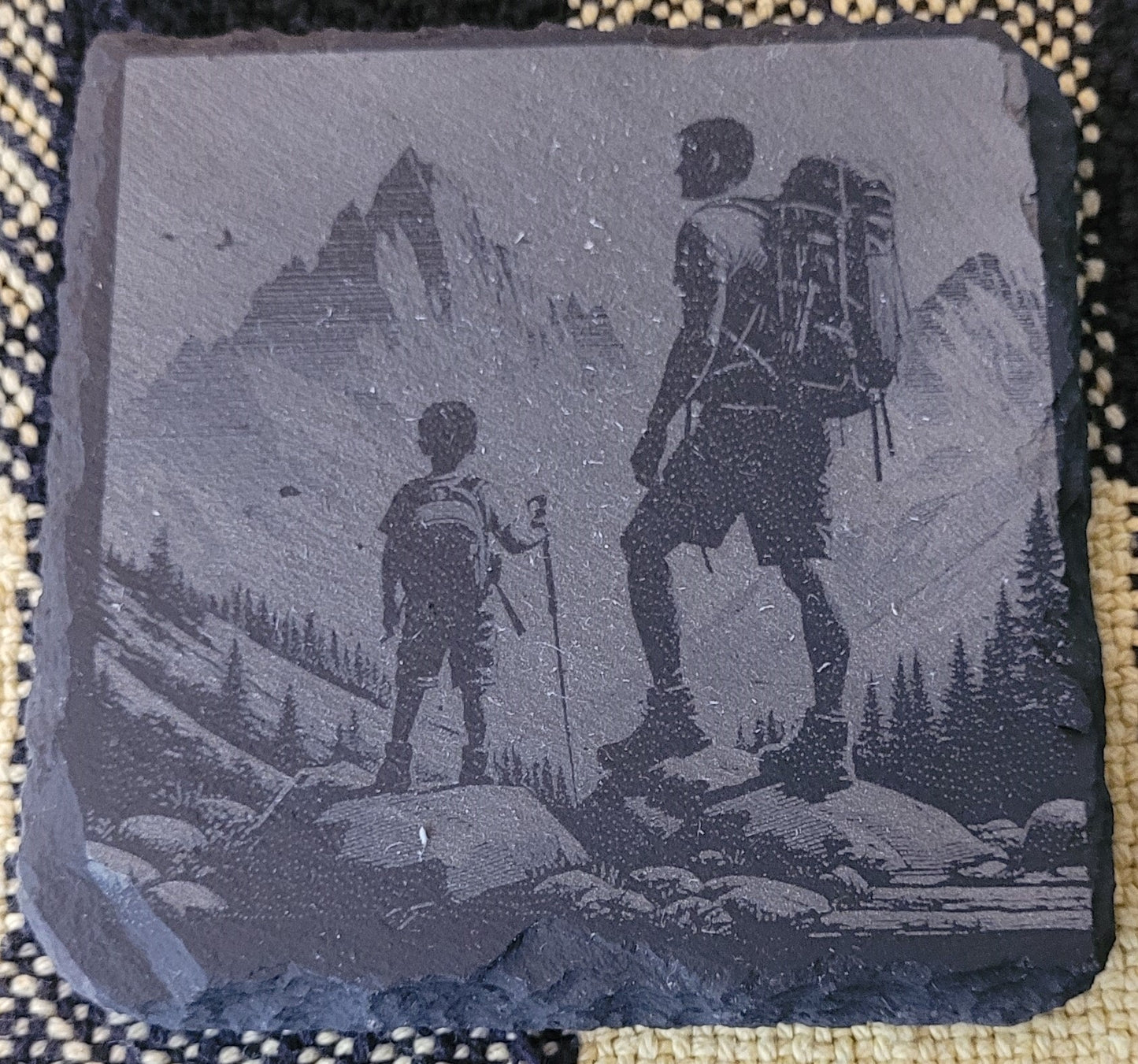 Outdoors Slate Coasters - Square