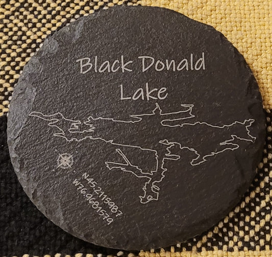 Lakes Slate Coasters - Round