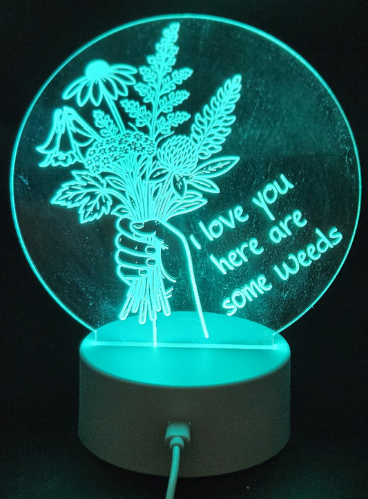 Light Up Acrylic Mothers Day Signs
