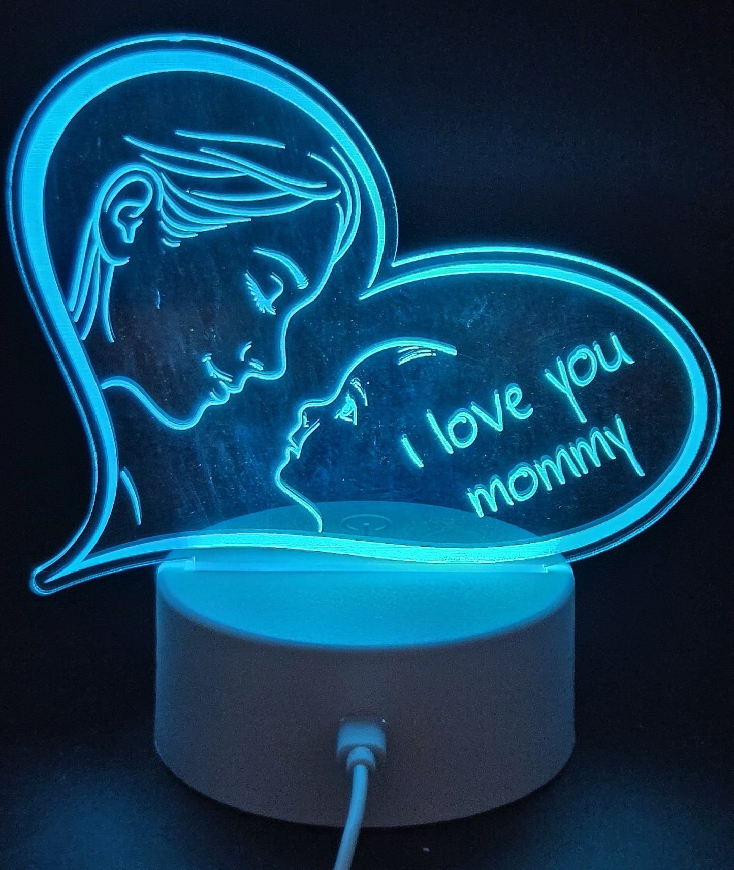 Light Up Acrylic Mothers Day Signs