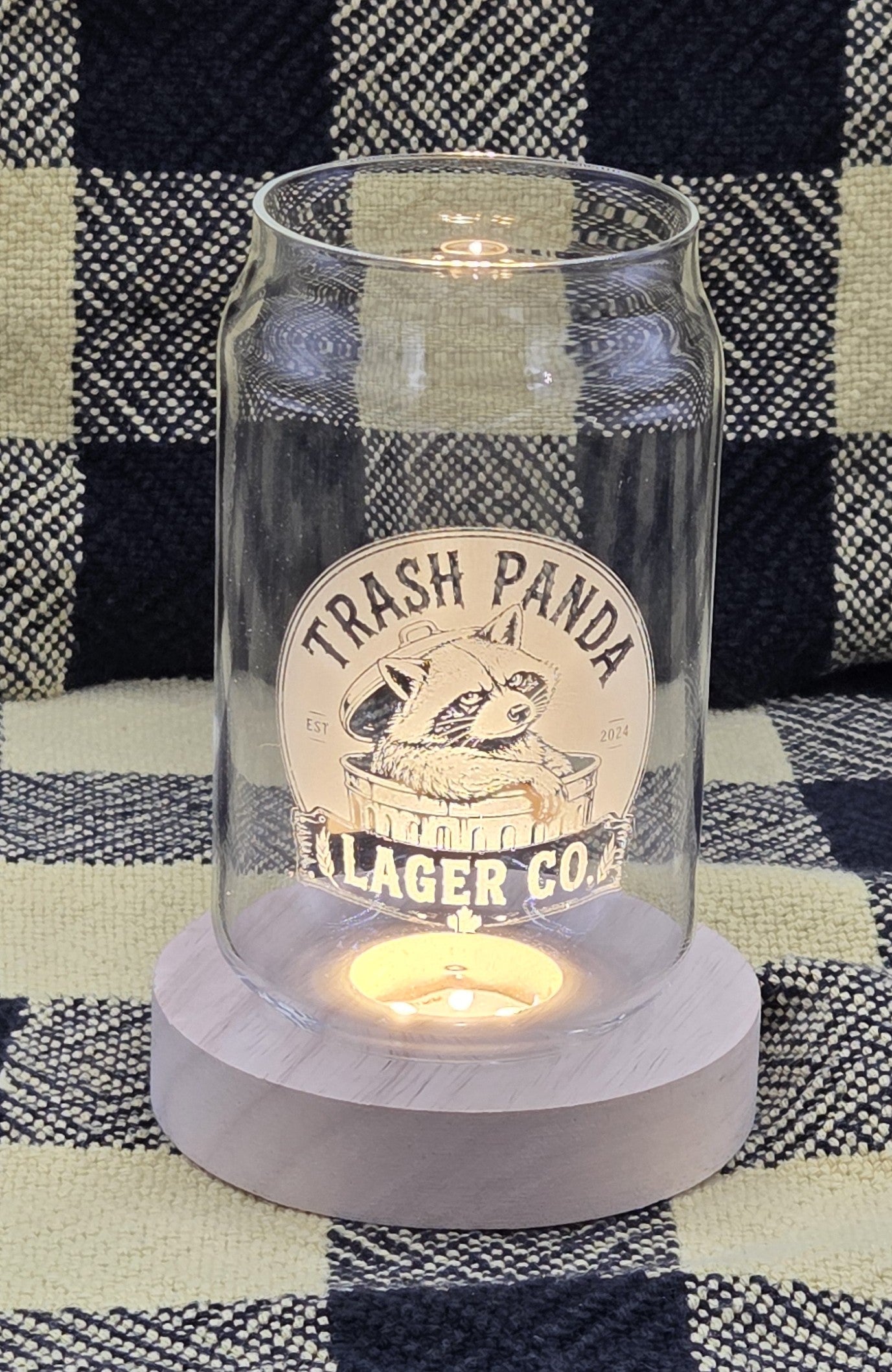 Funny Engraved Beer Can Glass | Laser Engraved Pint Glass | Camping, Cottage & Hunting Gift | 16 oz Beer Glass