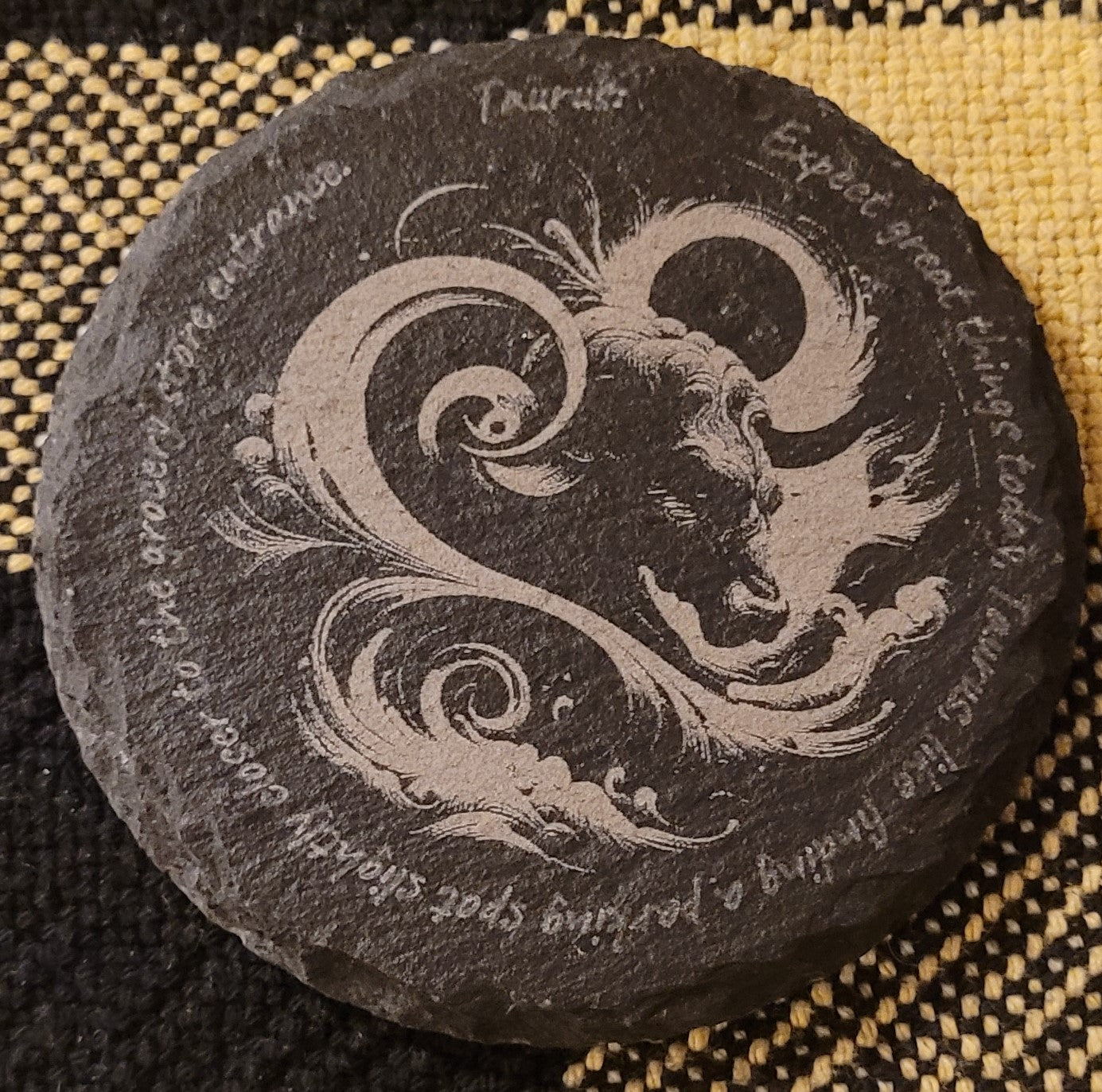 Horoscope Slate Coasters - Round